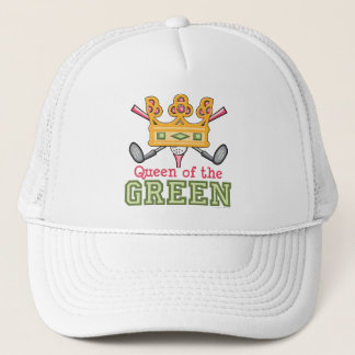 Gorra De Camionero Reina del casquillo de golf para mujer verde