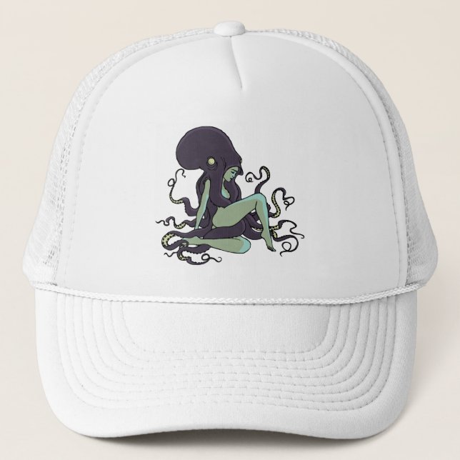 Gorra De Camionero Reina del pulpo (Anverso)