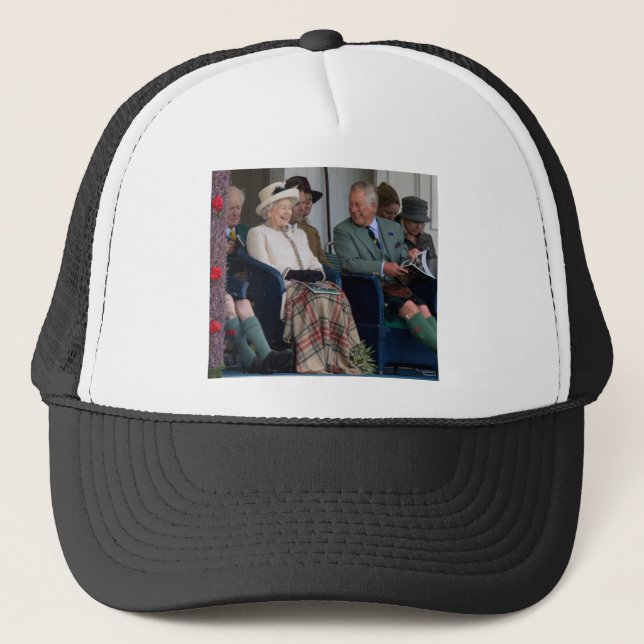 Gorra De Camionero Reina Isabel II y Príncipe Carlos 2014 (Anverso)
