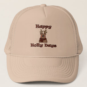 Gorra De Camionero Reindeer Holly Days Tshirts and Gifts