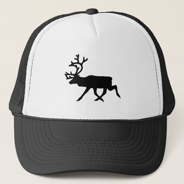 Gorra De Camionero Reindeer Silhouette (Anverso)