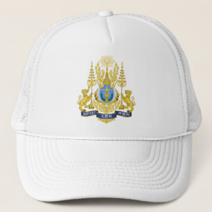 Gorra De Camionero Reino de Camboya Armas Reales
