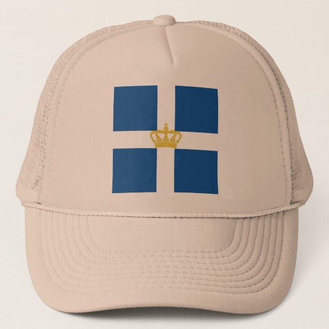Gorra De Camionero Reino naval Grecia, Grecia de Jack (Anverso)