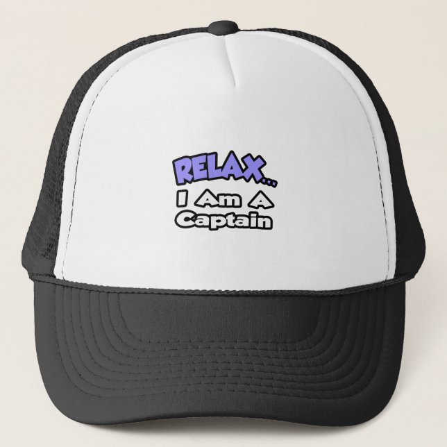 Gorra De Camionero Relájate... Soy Capitán (Anverso)