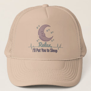 Gorra De Camionero Relájate Te Pondré a Dormir Divertido Anestesiólog