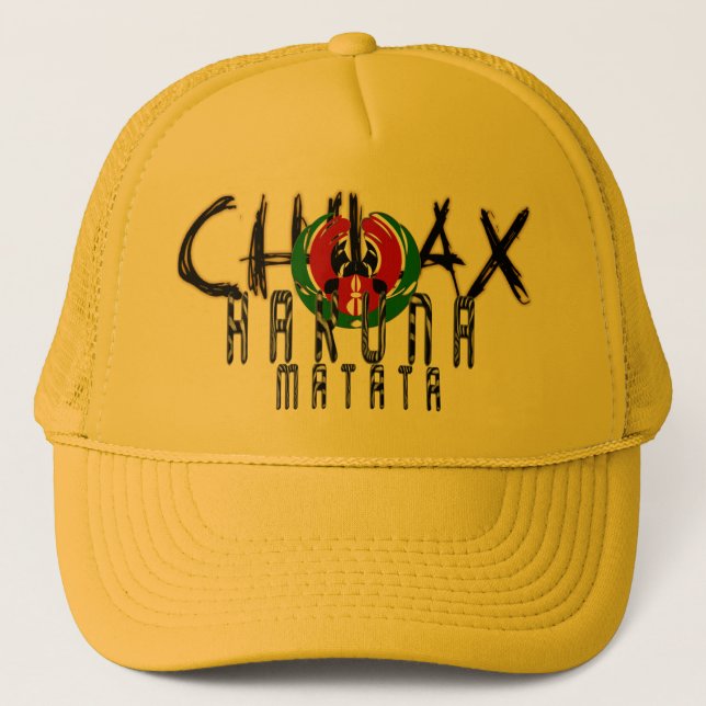 Gorra De Camionero Relájese en Kenia Hakuna Matata (Anverso)