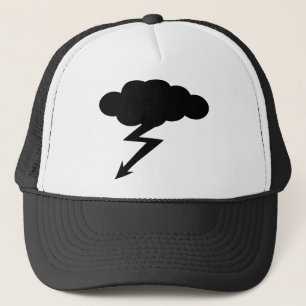 Gorra De Camionero relámpago de la tempestad de truenos