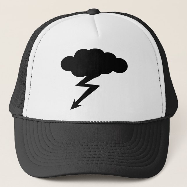 Gorra De Camionero relámpago de la tempestad de truenos (Anverso)