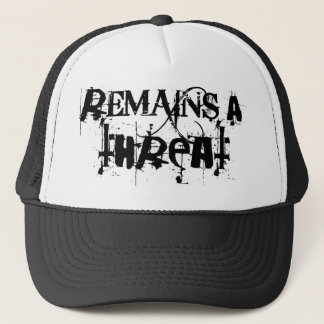 Gorra De Camionero Remains_a_threat_logo-hat