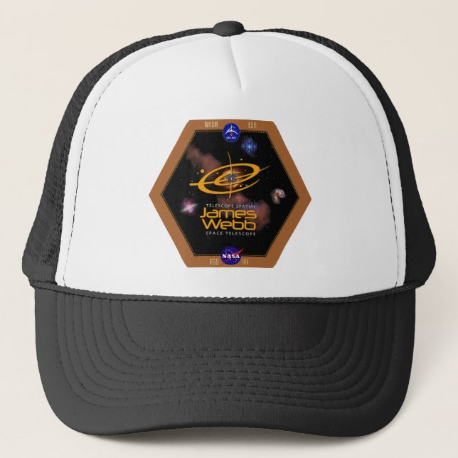 Gorra De Camionero Remiendo de la NASA del telescopio espacial de (Anverso)