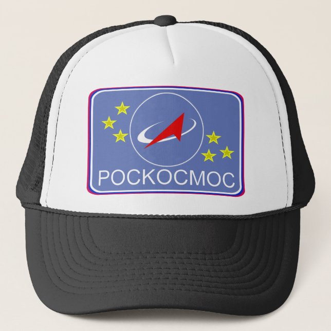 Gorra De Camionero Remiendo del vuelo de Roscosmos (Anverso)