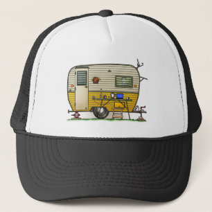 Gorra De Camionero Remolque de campista de la hawaiana