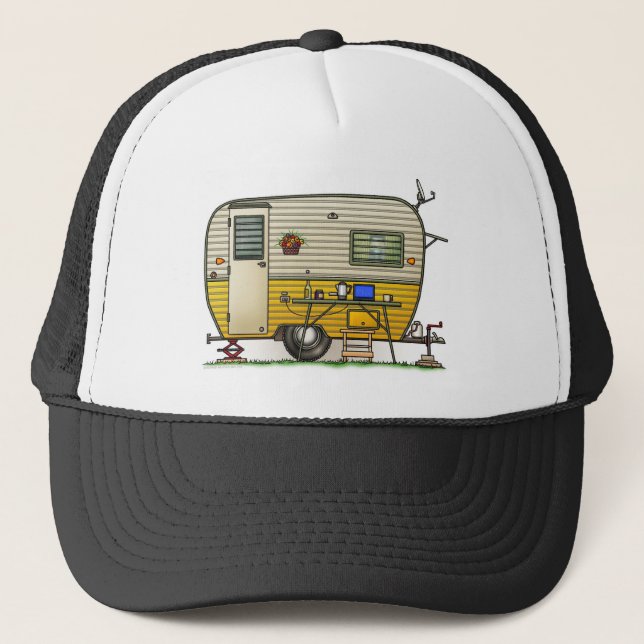 Gorra De Camionero Remolque de campista de la hawaiana (Anverso)