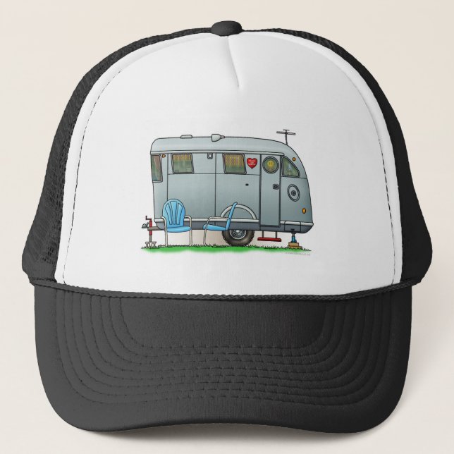 Gorra De Camionero Remolque de campista espartano rv (Anverso)
