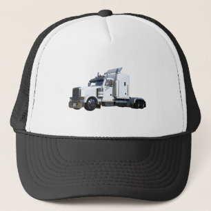 Gorra De Camionero Remolque de semicornio blanco