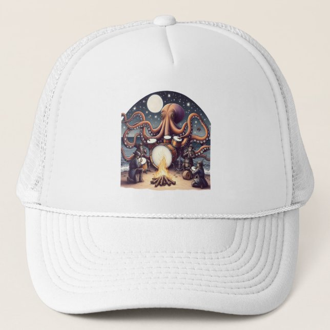 Gorra De Camionero Rendimiento Acuático Percusador (Anverso)