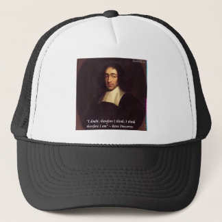 Gorra De Camionero René Descartes Cito Pienso Luego Existó