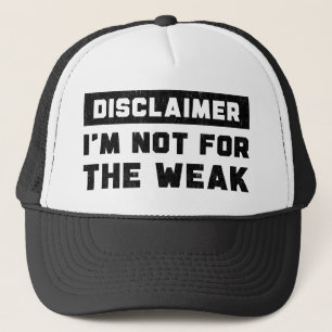 Gorra De Camionero Renuncia No soy para débiles Cita divertida 