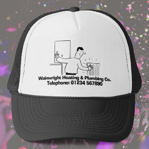 Gorra De Camionero Reparaciones de fontanería, calefacción y caldera.