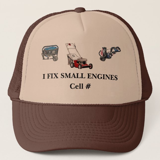 Gorra De Camionero Reparo Motores Pequeños (Anverso)
