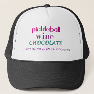Gorra De Camionero Repetición de PICKLEBALL WINE CHOC