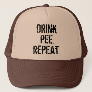 Gorra De Camionero Repetición del pis de la bebida