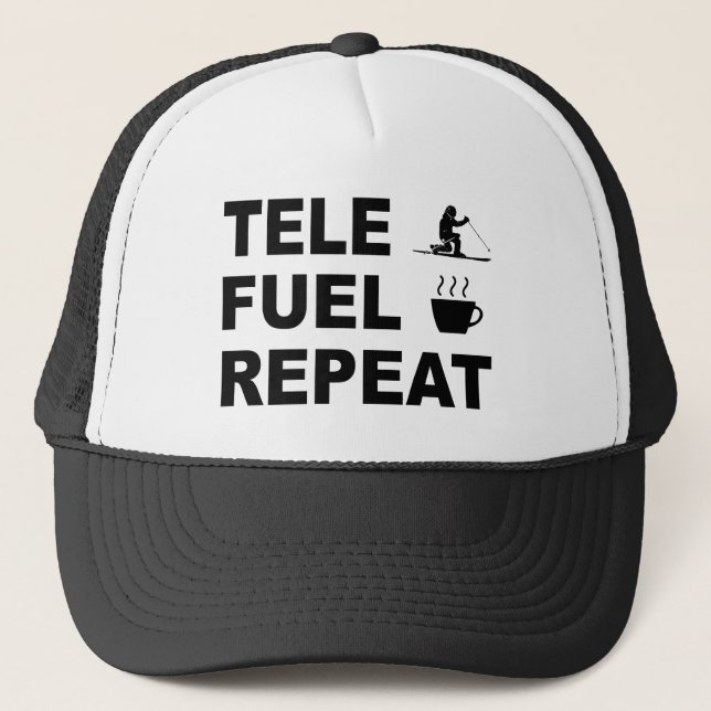 Gorra De Camionero Repetir combustible tele (Anverso)