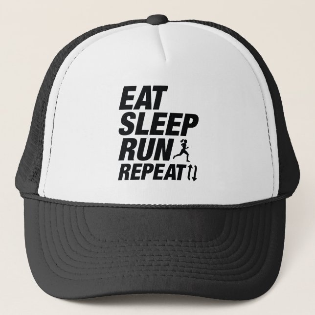 Gorra De Camionero Repetir la ejecución de sueño (Anverso)