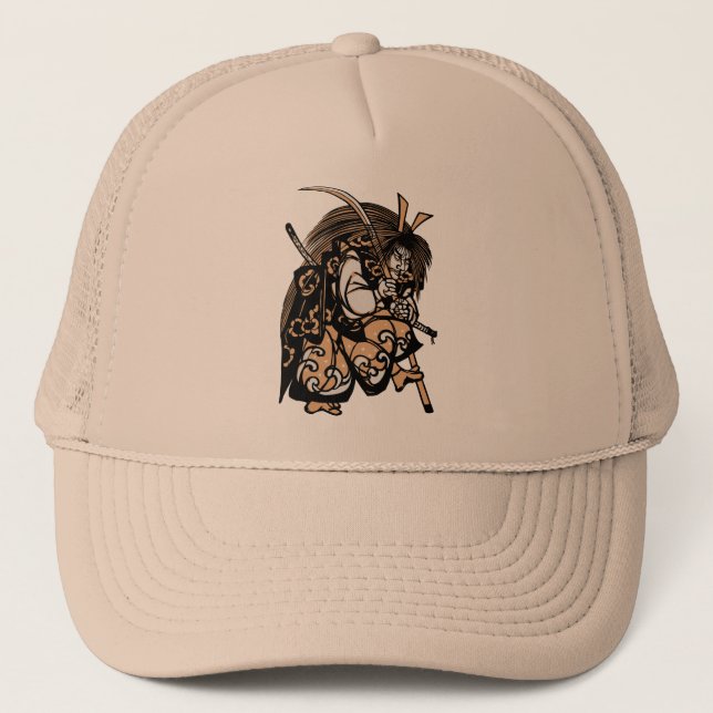 Gorra De Camionero Representación Teatral de Samurái (Anverso)