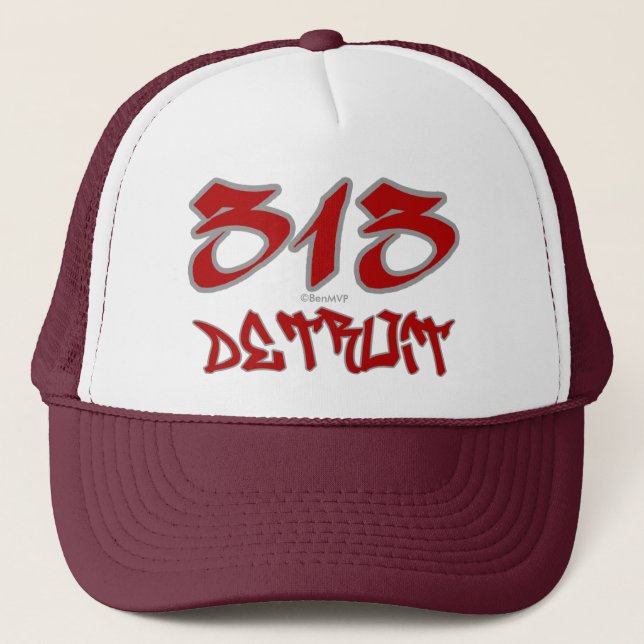 Gorra De Camionero Representante Detroit (313) (Anverso)