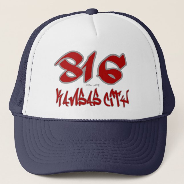 Gorra De Camionero Representante Kansas City (816) (Anverso)