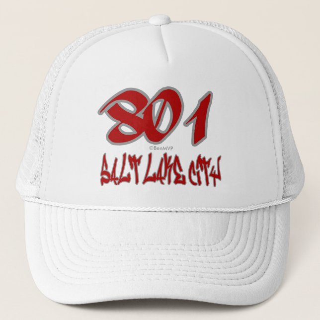 Gorra De Camionero Representante Salt Lake City (801) (Anverso)