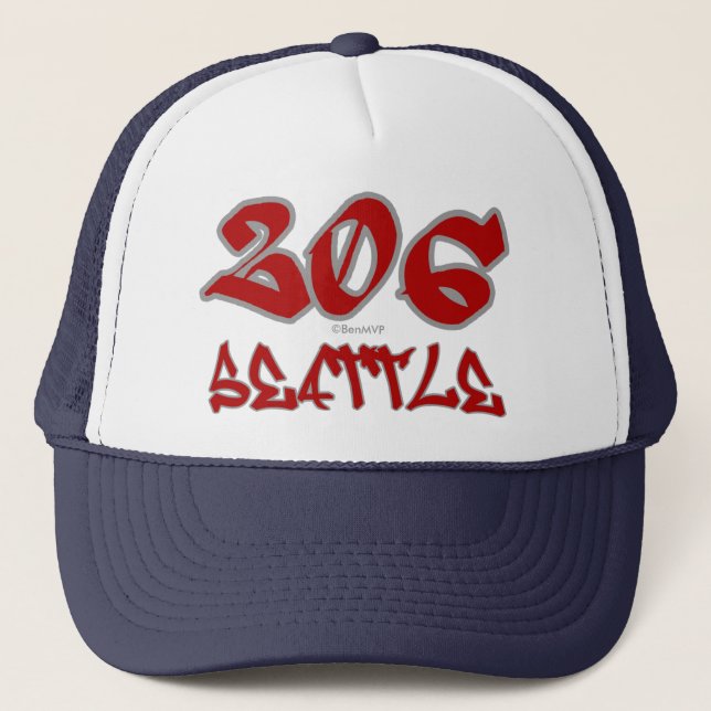 Gorra De Camionero Representante Seattle (206) (Anverso)