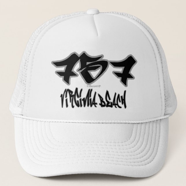 Gorra De Camionero Representante Virginia Beach (757) (Anverso)
