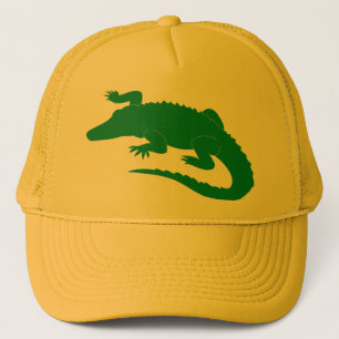 Gorra De Camionero Reptil del cocodrilo del cocodrilo del cocodrilo
