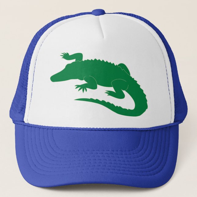 Gorra De Camionero Reptil del cocodrilo del cocodrilo del cocodrilo (Anverso)