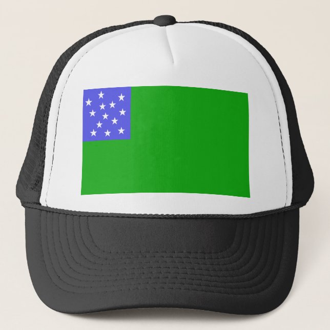 Gorra De Camionero República de Vermont - bandera de los muchachos (Anverso)