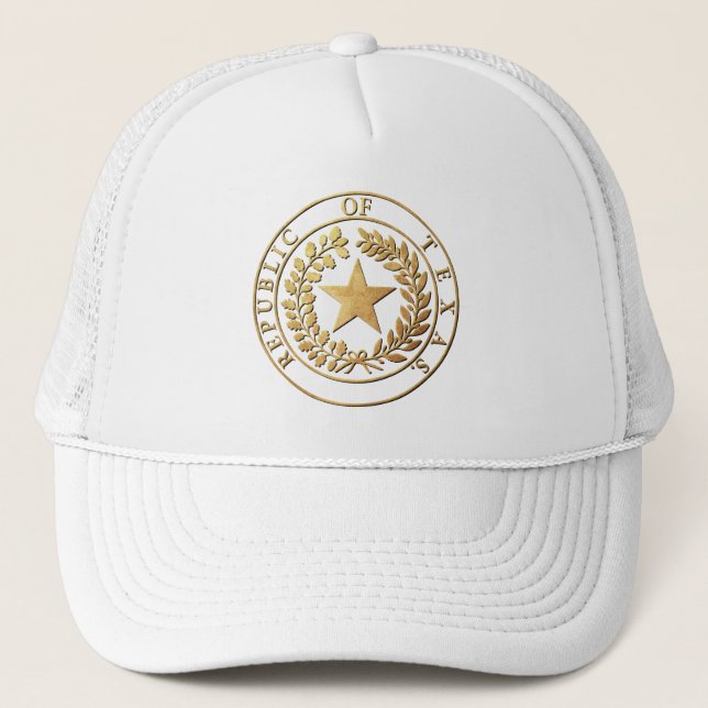 Gorra De Camionero República del sello de Tejas (Anverso)