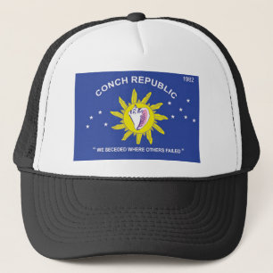 Gorra De Camionero República Key West la Florida de la concha