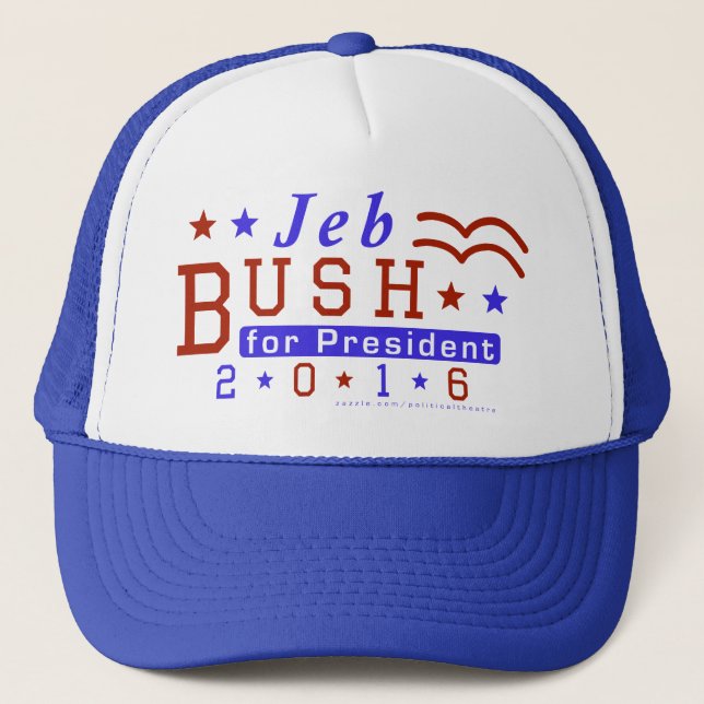 Gorra De Camionero Republicano 2016 del presidente elección de Jeb (Anverso)