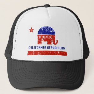 Gorra De Camionero Republicano de California apenado