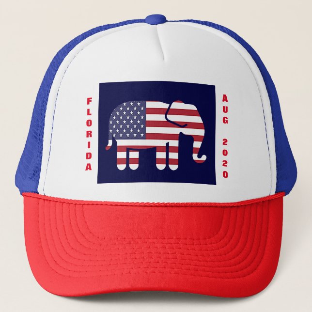 GORRA DE CAMIONERO REPUBLICANO DE FLORIDA (Anverso)