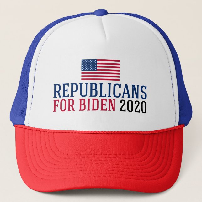 Gorra De Camionero Republicanos por Biden 2020 (Anverso)