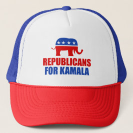 Gorra De Camionero Republicanos por elefante Kamala Harris