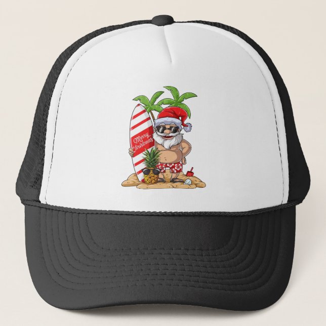Gorra De Camionero Resaca hawaiana Hawai del verano del navidad de (Anverso)