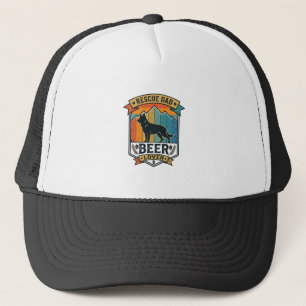 Gorra De Camionero Rescate Papá Amante Cerveza Perro Vintage Atardece