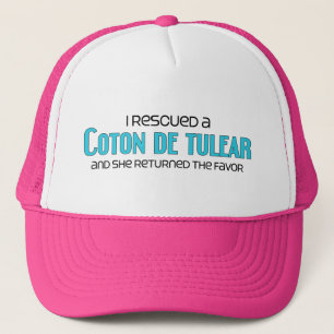 Gorra De Camionero Rescaté un algodón de Tulear (el perro femenino)