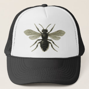 Gorra De Camionero Reserva amarilla del negro de la abeja reina las