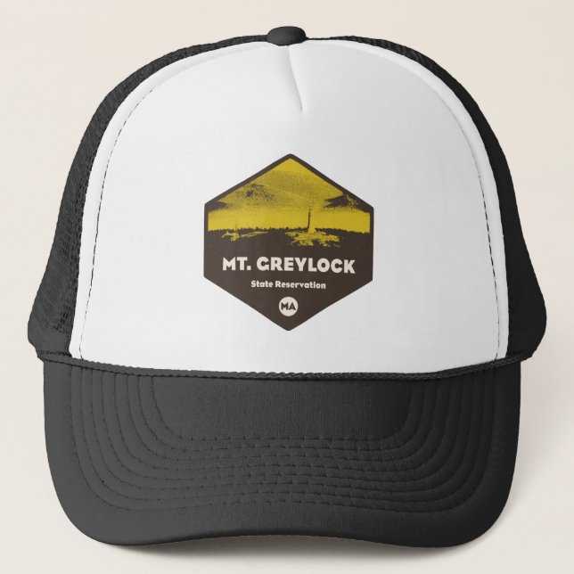 Gorra De Camionero Reserva Estatal Mount Greylock Massachusetts (Anverso)