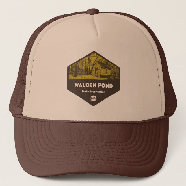 Gorra De Camionero Reserva Estatal Walden Pond Massachusetts (Anverso)